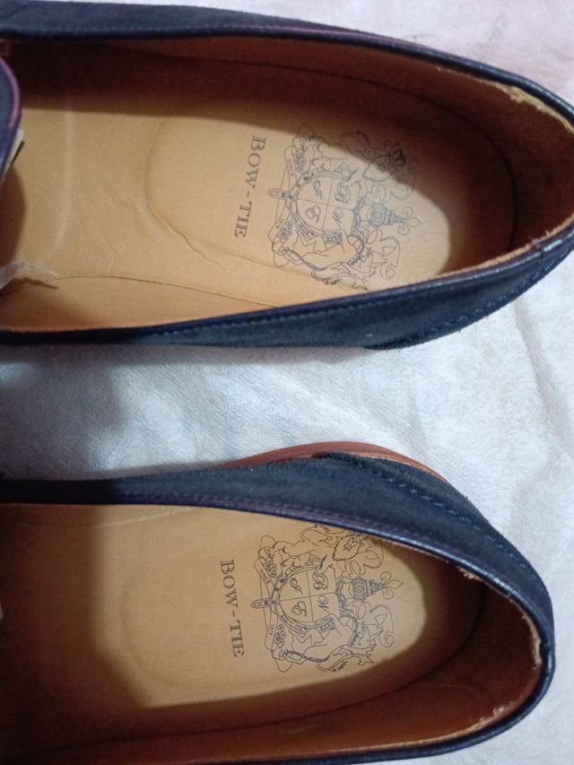 Mocasines Bow-Tie Antifaz Marrón/Gris