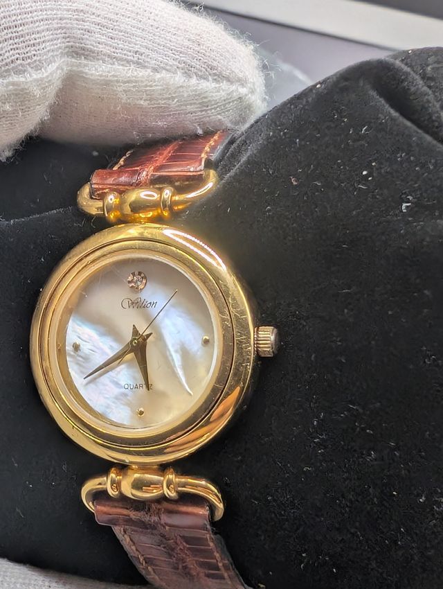 Orologio Wilson dorato vintage madreperla