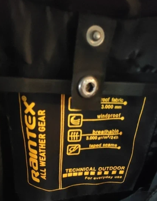 Abrigo 3 en 1 Raintex Negro/Amarillo