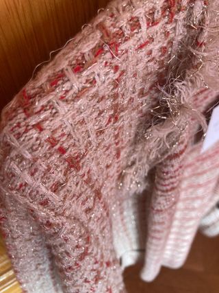 Chaqueta Woman beige y roja talla M