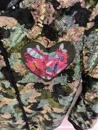 Cazadora Desigual lentejuelas T.11/12