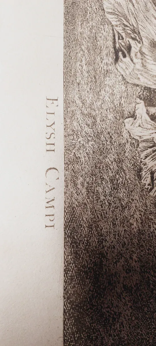 Grabado Tardieu Los Campos Eliseos