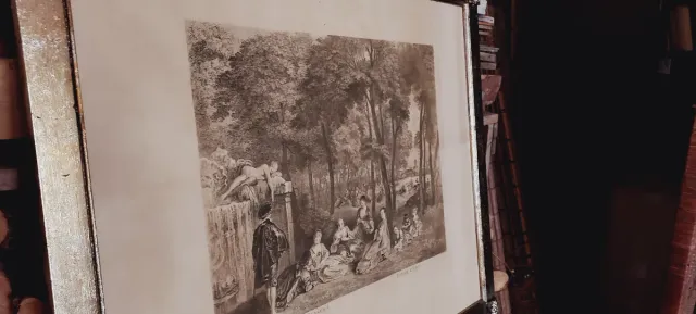 Grabado Tardieu Los Campos Eliseos