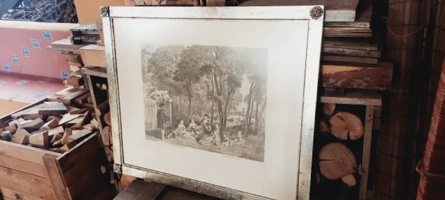 Grabado Tardieu Los Campos Eliseos