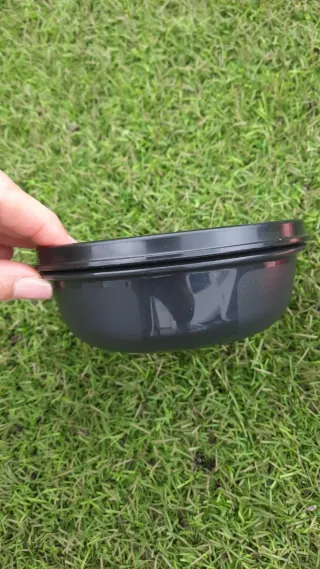 Caixa Tupperware 300ml Preta Nova