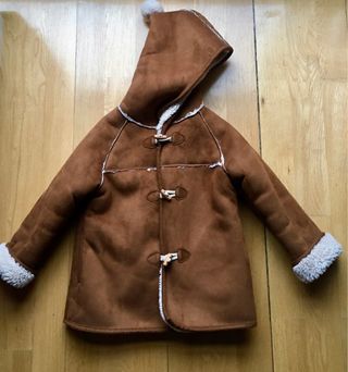 Abrigo borreguillo marrón