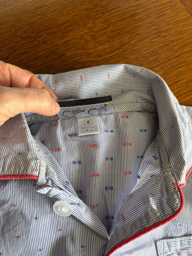 Pijama niño algodón T6