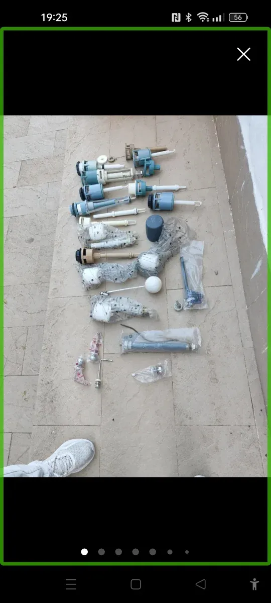 Piezas de fontanería para cisterna de WC