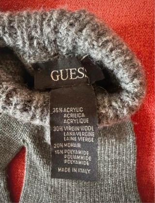 Guanti Guess Grigio Lana