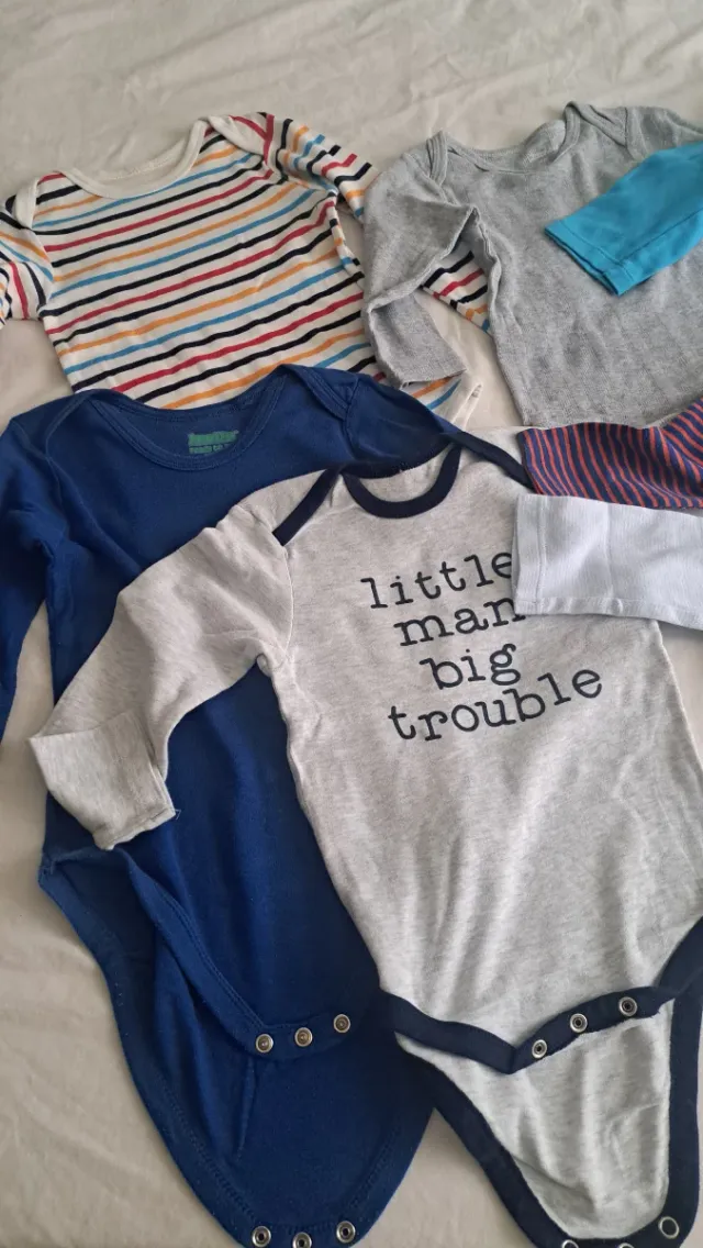 Lote 10 Body Manga Larga BEBES niños 12 a 24 meses