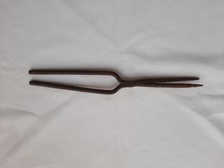 Antiguas tenazas para el pelo, de hierro forjado B