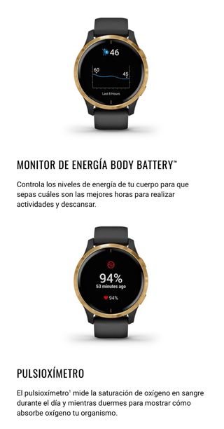 Reloj Garmin GPS Venu + Banda Cardiaca de precisió