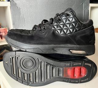 Scarpe Jordan in pelle nera