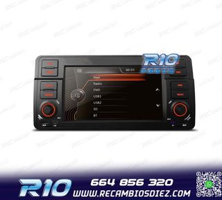 RADIO NAVEGADOR 7" PARA BMW SERIE 3 E46 98-06 USB GPS TACTIL