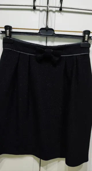 Gonna nera con fiocco taglia 40/S