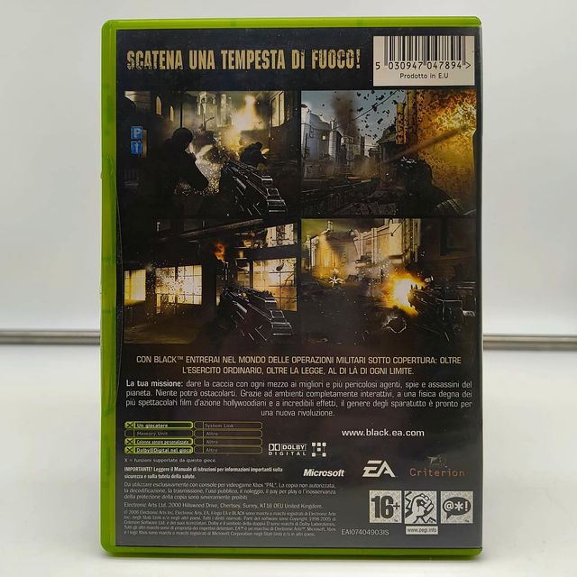 Black Edizione Italiana - Xbox Classic - Multi