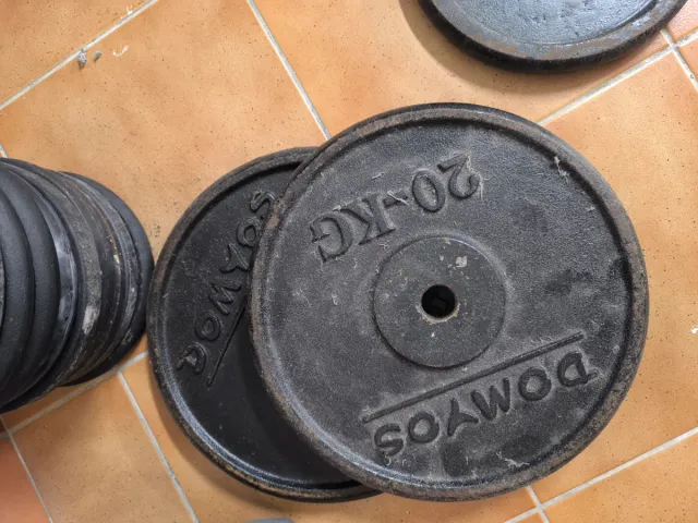 Pesas y discos musculación