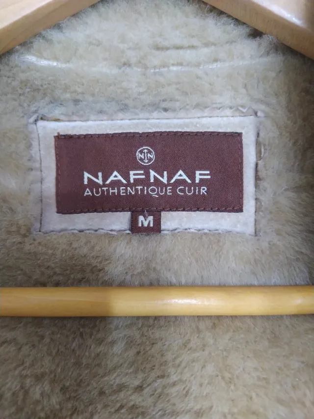 Abrigo NAF NAF Piel Auténtica Talla M