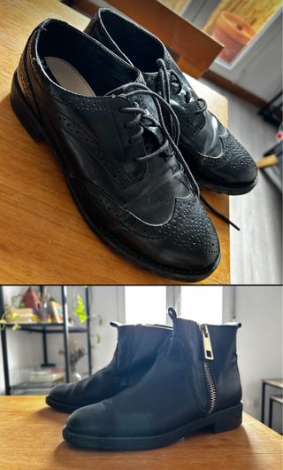 Botines + Zapatos. Pack invierno talla 36