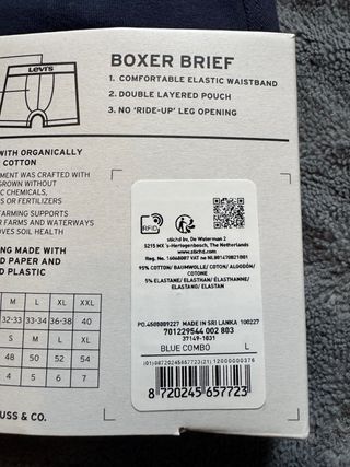 Boxers Levi's Pack 2 Talla M