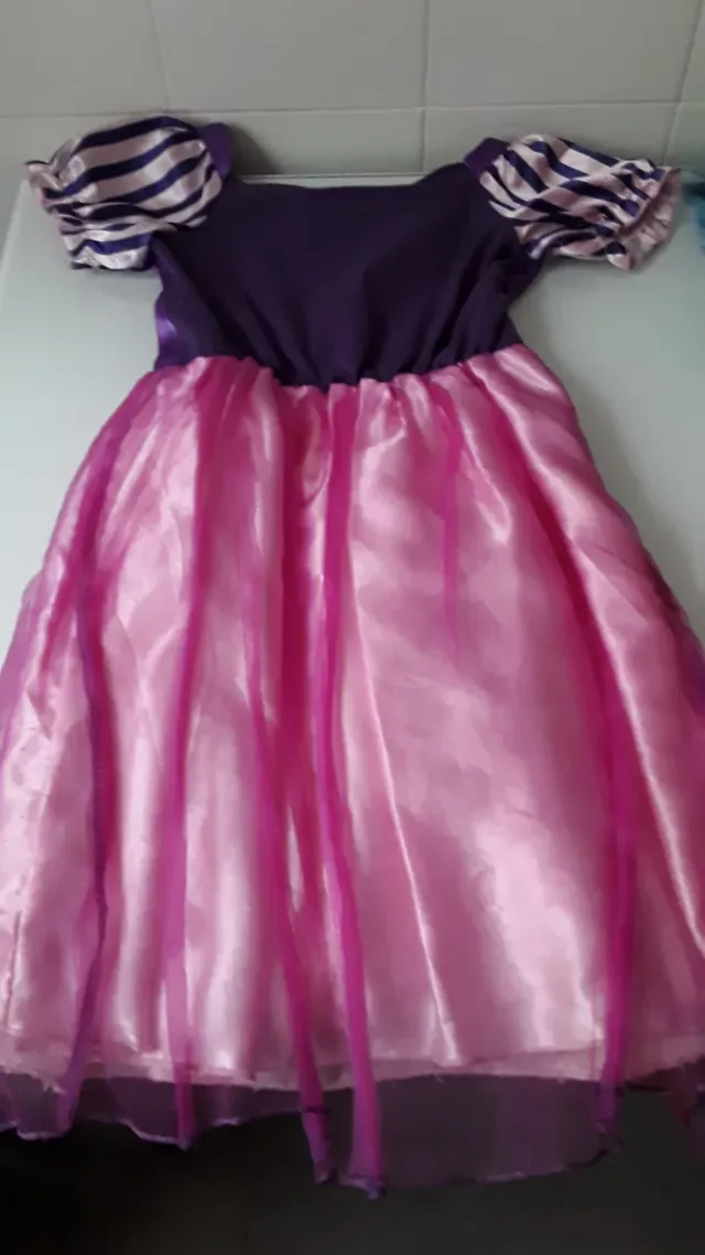 Disfraz Niña Princesa Morado/Rosa 7-8 años