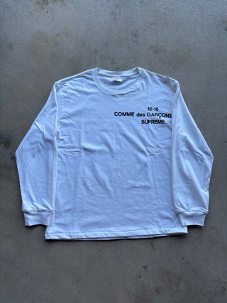Supreme x Comme des Garçons Camiseta Manga Larga