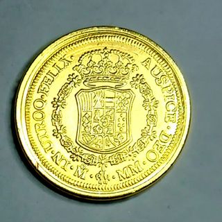 Lote 2 réplicas monedas Carlos III ;Juana y Carlos