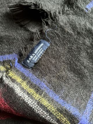 Pañuelo Zara Cuadros Multicolor