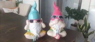 Coppia Gnomi da Giardino Yoga