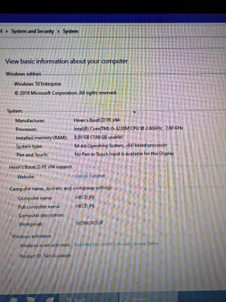HP Portátil i5 8GB RAM