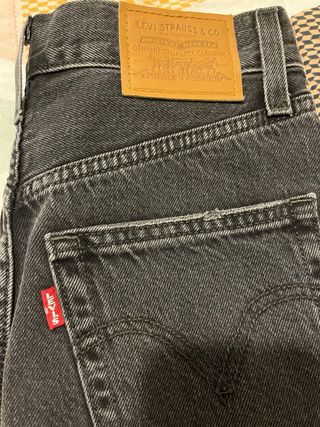 Falda larga vaquera gris Levi's