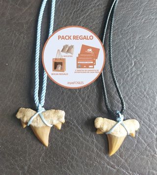 Pack 2 Colgantes de Otodus Azul Negro