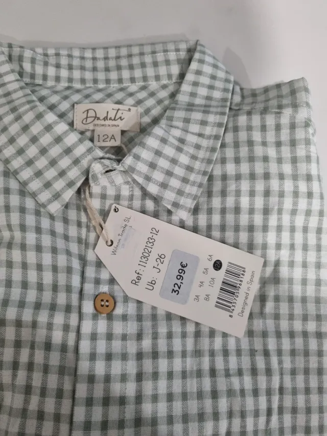Camisa cuadros Dadati 12A
