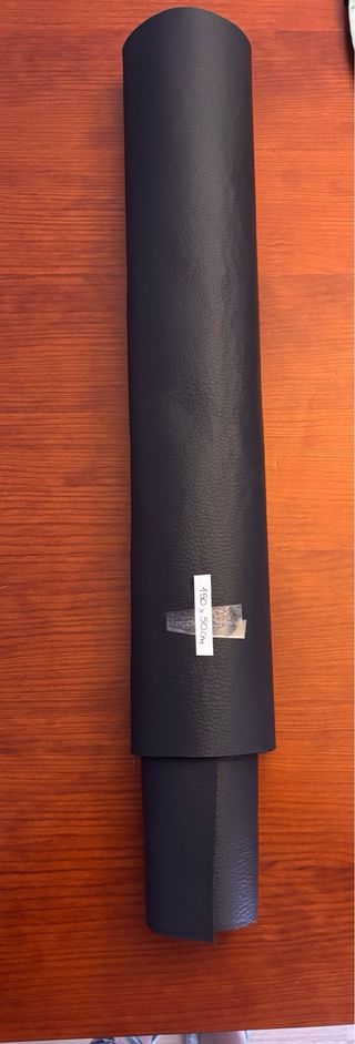 Tela polipiel gruesa gris antracita 150x50cm