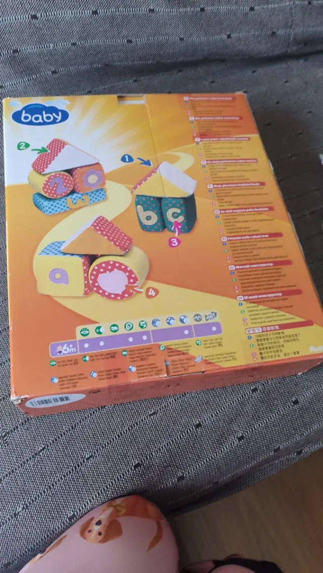 Juego bloques bebé figuras blandas