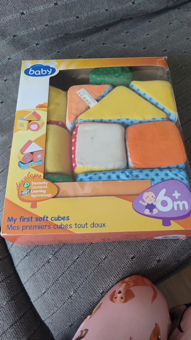 Juego bloques bebé figuras blandas