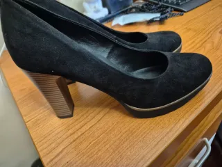 Zapatos de tacón negros con plataforma T 40