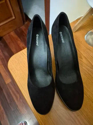 Zapatos de tacón negros con plataforma T 40