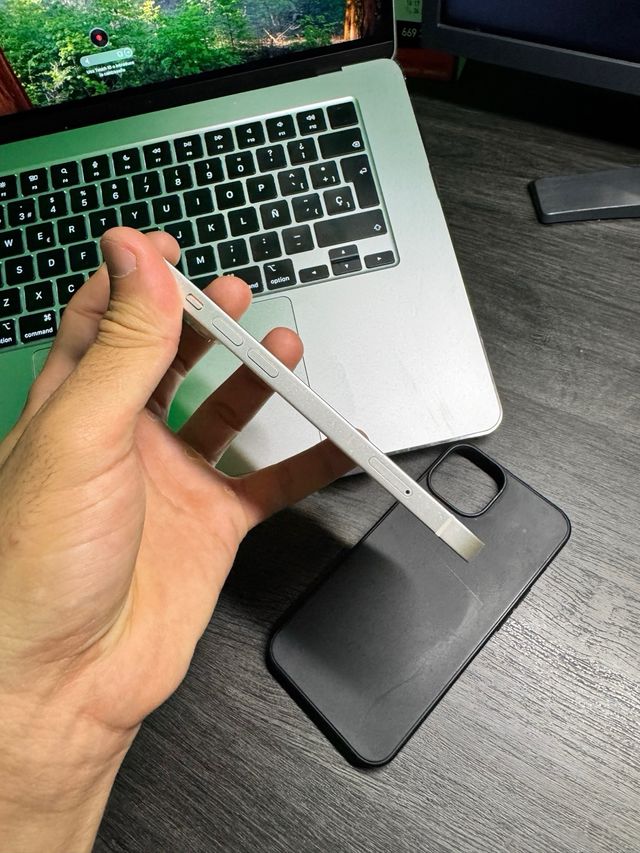 iPhone 14 Plata/Blanco Como Nuevo