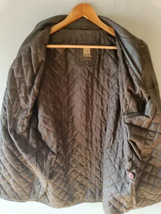 Chaqueta de cuero Talla 48 hombre, color marrón