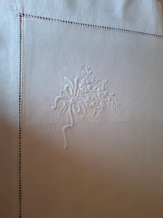 Coppia federe ricamo a mano