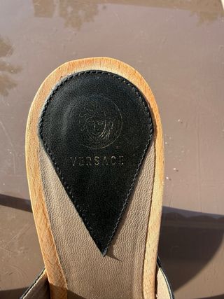 Zapatos Versace Tacon Cuña Nuevos