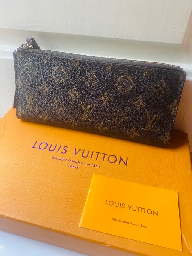 Robusta Cartera cuero LV Monograma Marrón