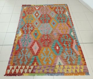 Tappeto Kilim afgano 172x124 cm lana