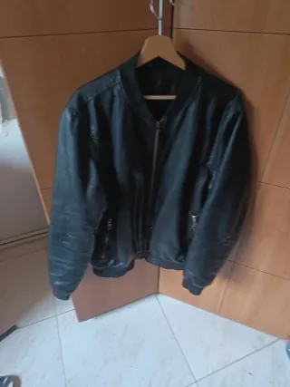 Chaqueta Polipiel Negra Smog Talla L