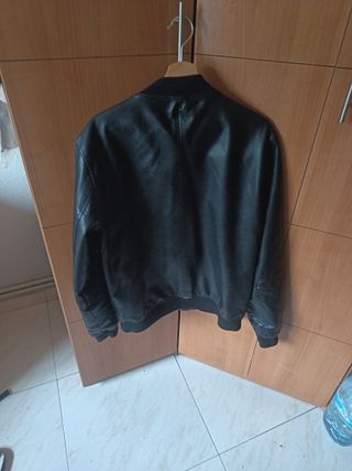 Chaqueta Polipiel Negra Smog Talla L