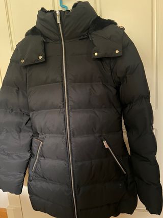Parka Zara Negra Mujer