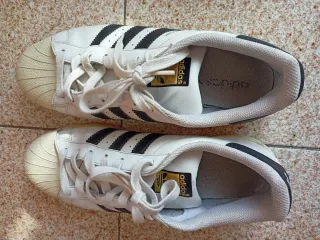 Zapatillas Adidas Superstar Blancas Negras