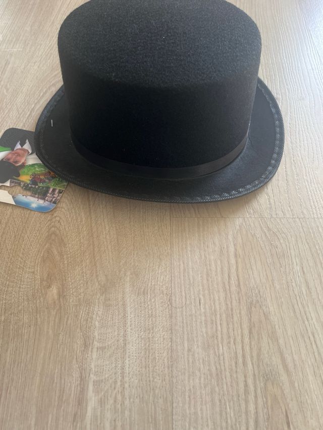 Sombrero de copa infantil negro