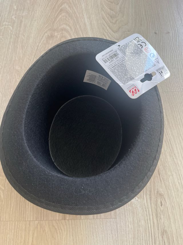 Sombrero de copa infantil negro